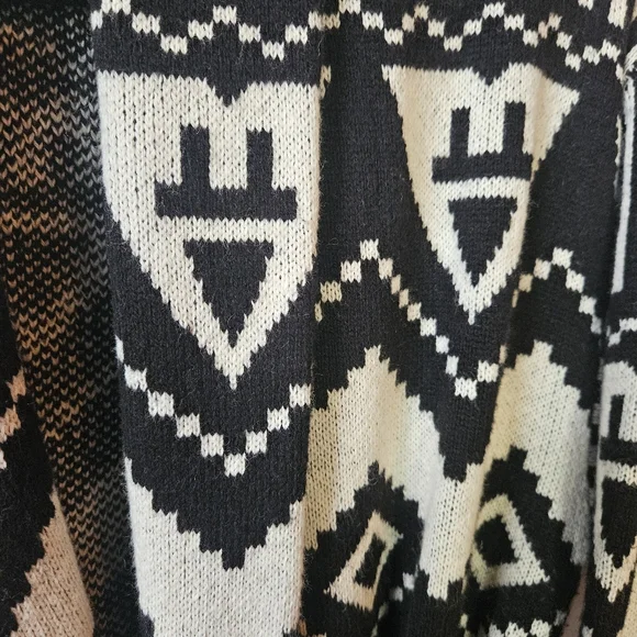 RACHEL Rachel Roy Black & White Geometric Cardigan - Picture 6 of 8